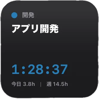 ロック画面ウィジェット
